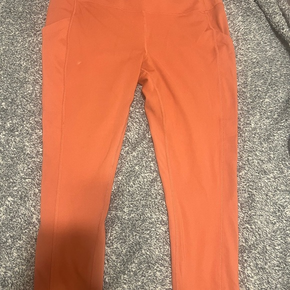 32 Degrees Orange High-Waisted Leggings - Picture 7 of 9